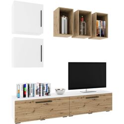 Living Haaus Kos V8 1.9m (White/Artisan Oak) Thumb