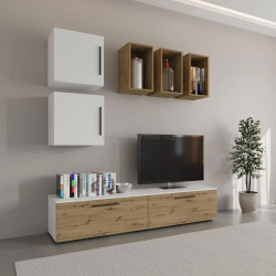 Living Haaus Kos V8 1.9m (White/Artisan Oak)