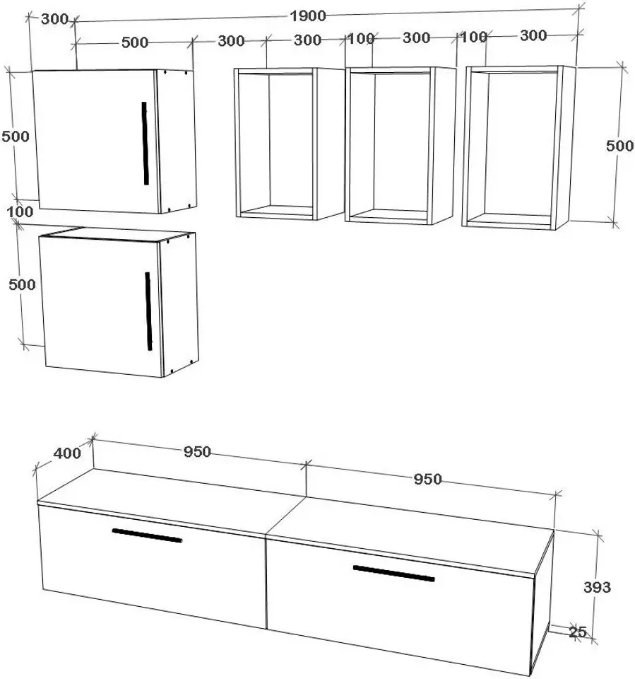 Living Haaus Kos V8 1.9m (White/Artisan Oak) - 4