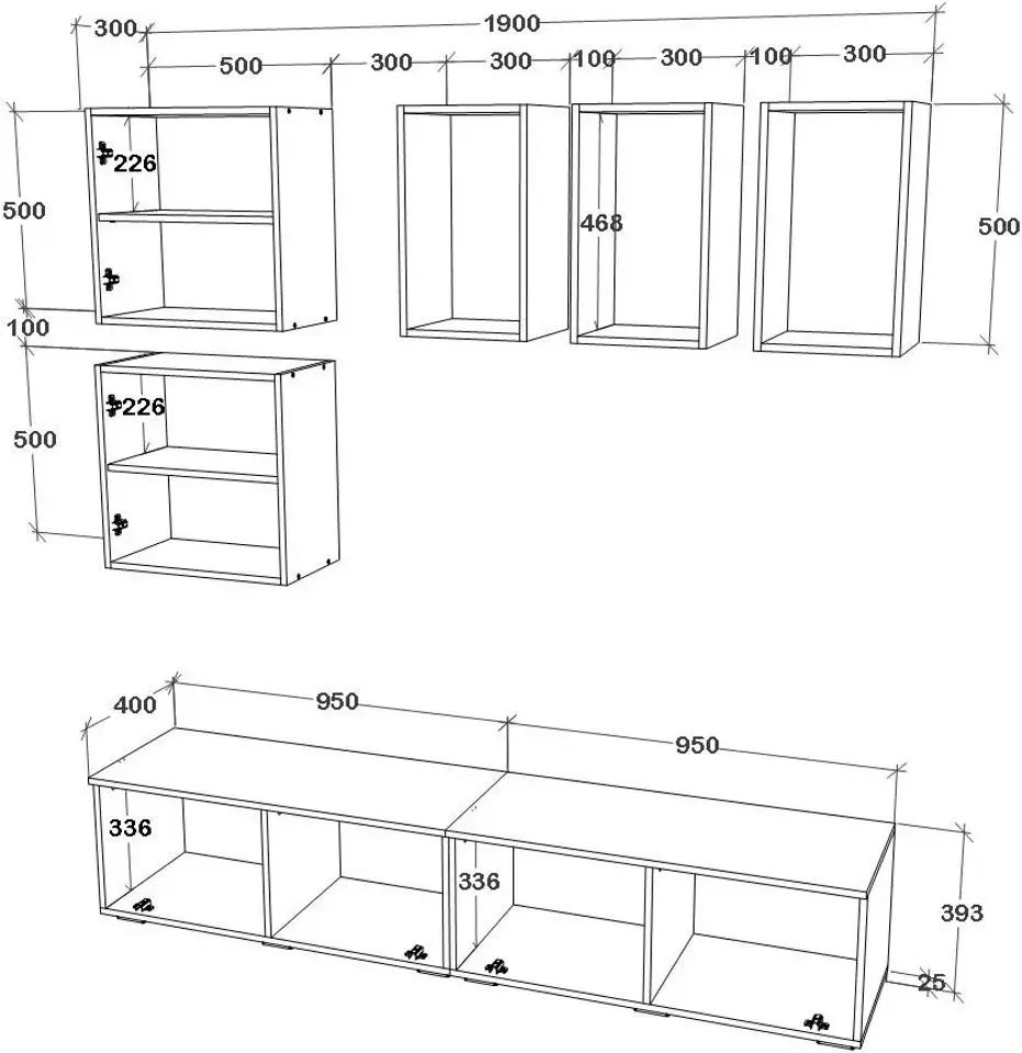 Living Haaus Kos V8 1.9m (White/Artisan Oak) - 5