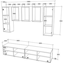 Гостиная Haaus Kos V9 1.9м (Anthracite/Artisan Oak) Thumb