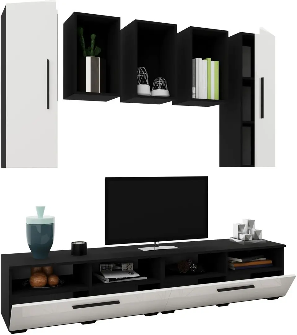 Living Haaus Kos V9 1.9m (Black/White Gloss) - 3