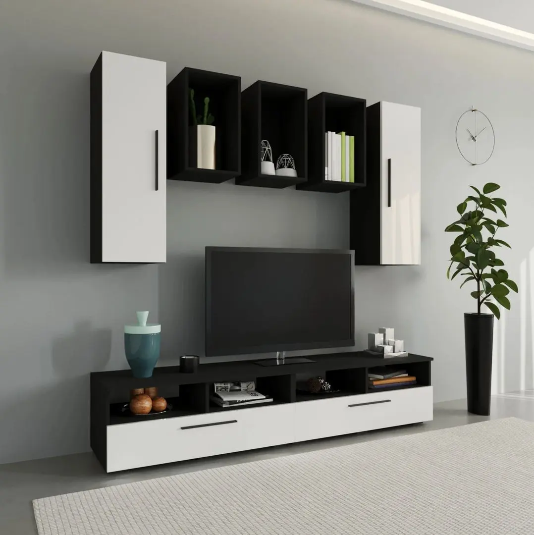 Living Haaus Kos V9 1.9m (Black/White Gloss)