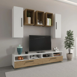 Гостиная Haaus Kos V9 1.9м (White/Artisan Oak)