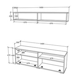 Living Haaus Obu 1.4m (White) Thumb