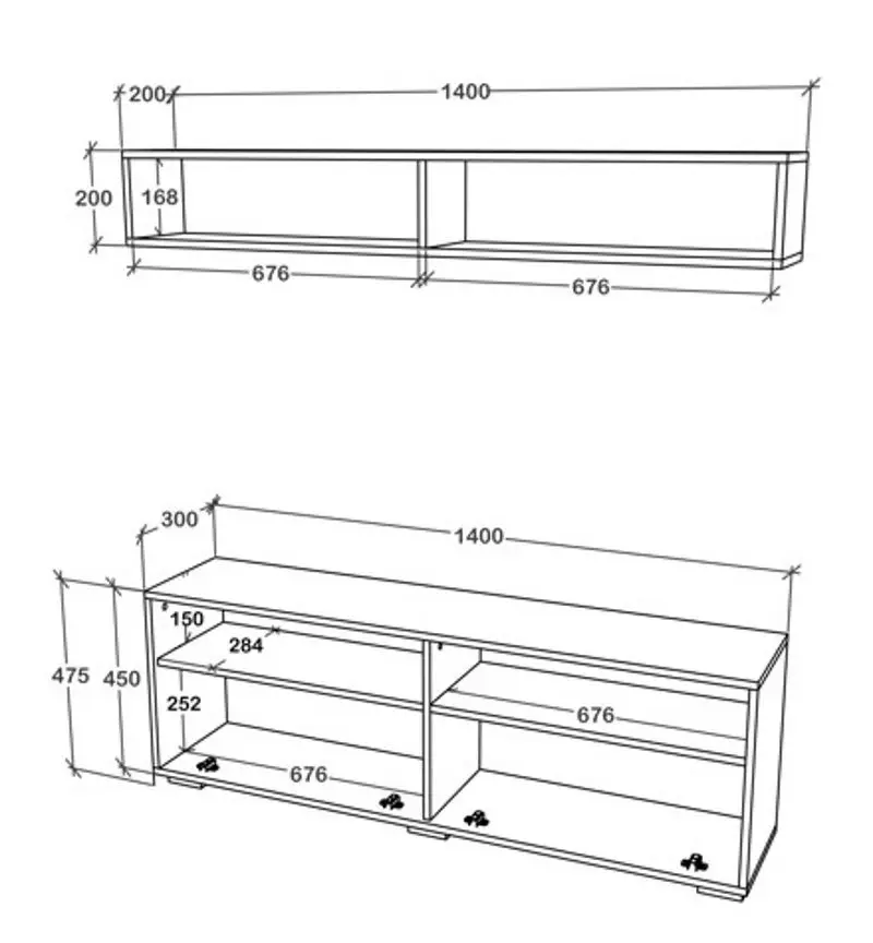Living Haaus Obu 1.4m (White)