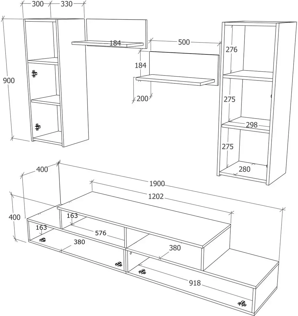 Гостиная Haaus Osaka 1.9м (Anthracite)