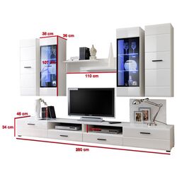 Living Halmar Lauren (White/White Gloss) Thumb