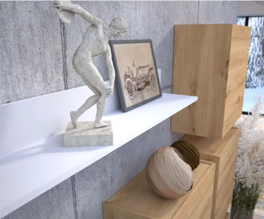 Living Halmar Lima 3.0m (White/Artisan Oak) - 5