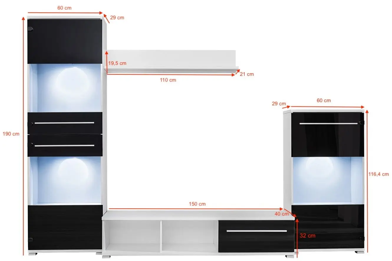 Living Halmar Lippi 3 (Black/White) - 3