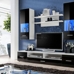 Living Halmar Reno (White/Black Gloss)