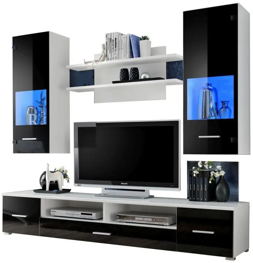 Living Halmar Reno (White/Black Gloss) - 3