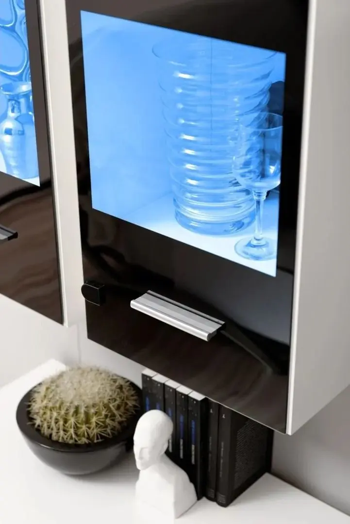 Living Halmar Reno (White/Black Gloss) - 4