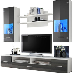 Living Halmar Reno (White/Graphite Gloss)