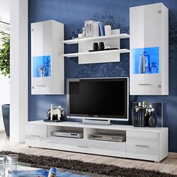 Living Halmar Reno (White/White Gloss) Thumb