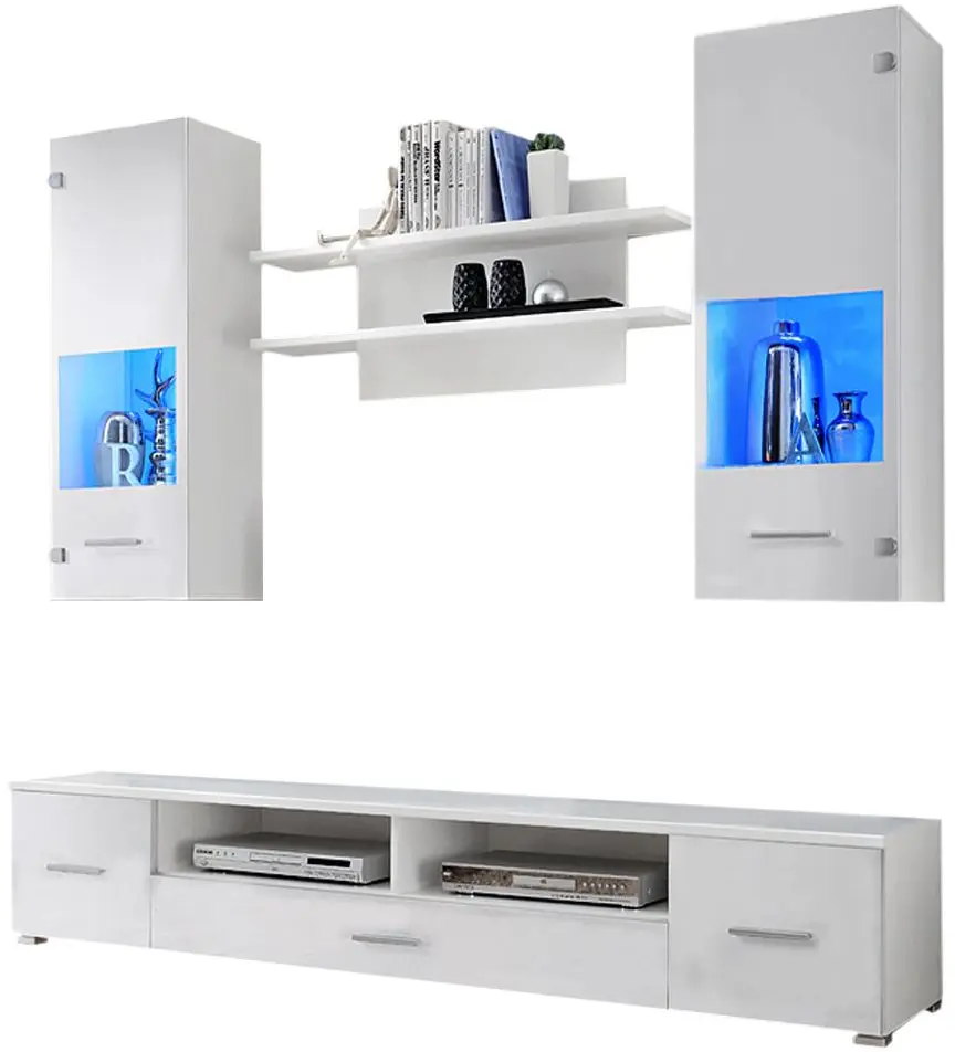 Living Halmar Reno (White/White Gloss)