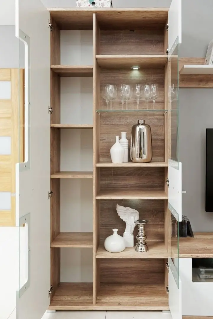 Living Halmar Saala 3 (Monument Oak/White Gloss) - 2