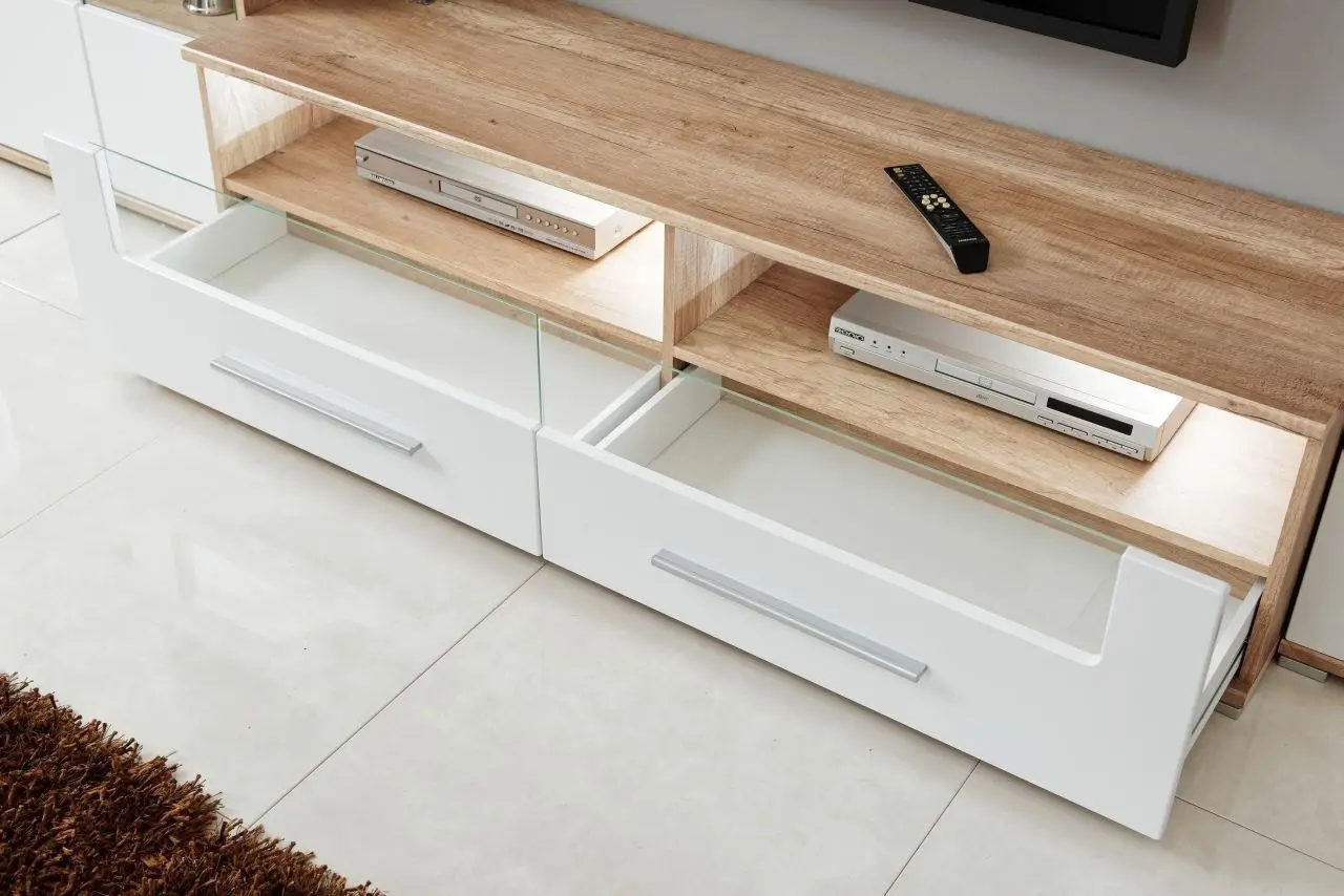 Living Halmar Saala 3 (Monument Oak/White Gloss) - 4