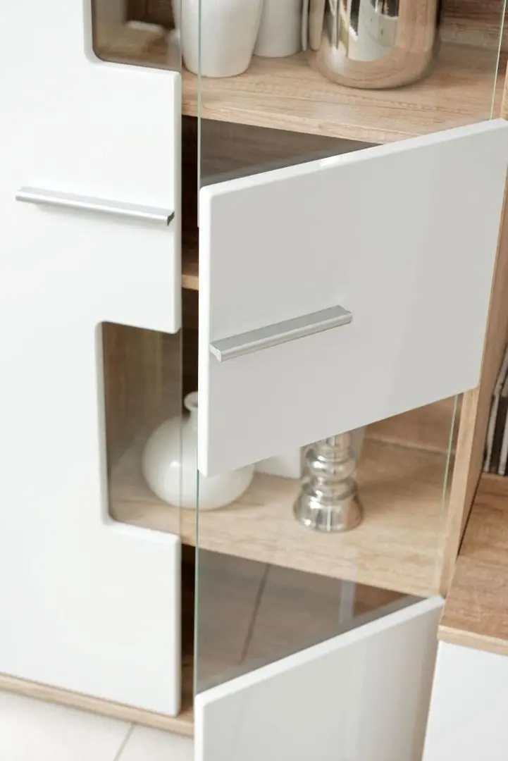 Living Halmar Saala 3 (Monument Oak/White Gloss) - 6