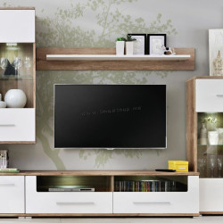 Living Halmar Saala (Matt Monument Oak/White Gloss)