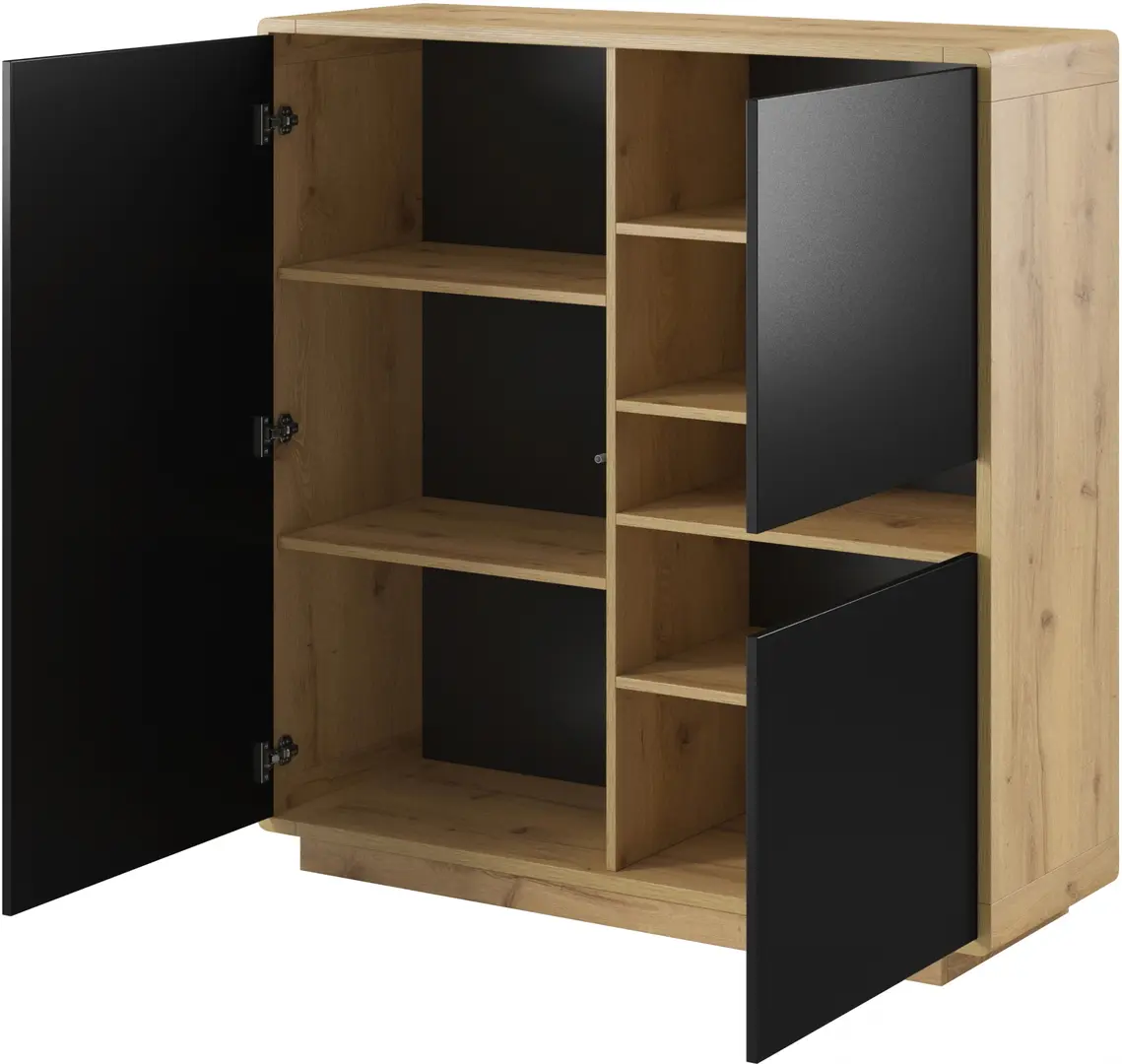 Гостиная Helvetia Aston (Black Matt/Taurus Oak)