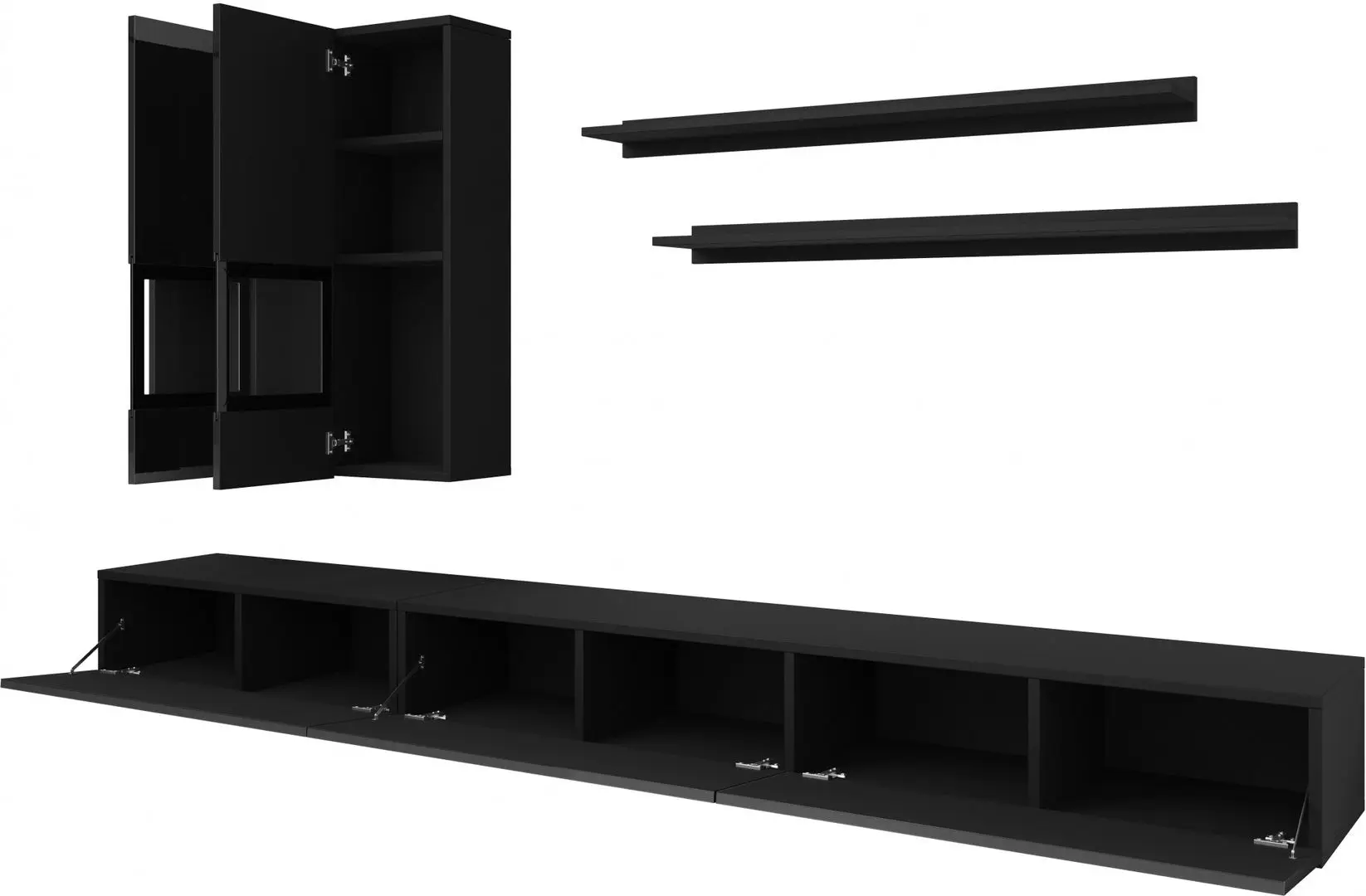 Living Helvetia Athens №10 2.7m (Black Matt/Black Gloss)