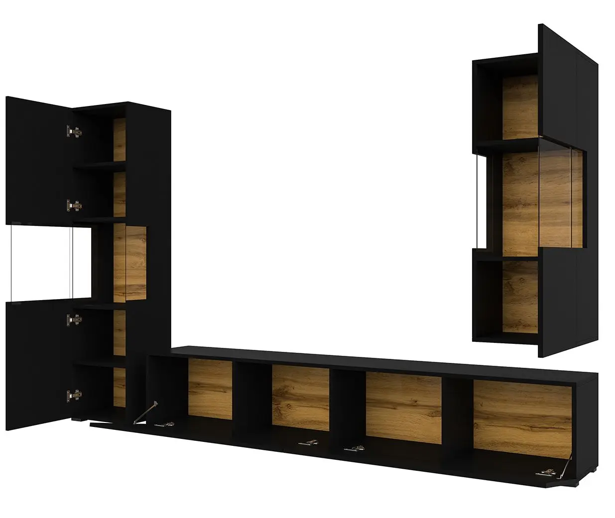 Living Helvetia Ava №10 (Black/Wotan Oak)