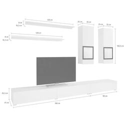 Гостиная Helvetia Baros №10 (Concrete Light/Black) Thumb