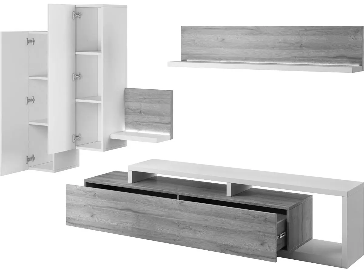 Living Helvetia Bota №09 2.19м (Anthracite/Ribbeck Oak)