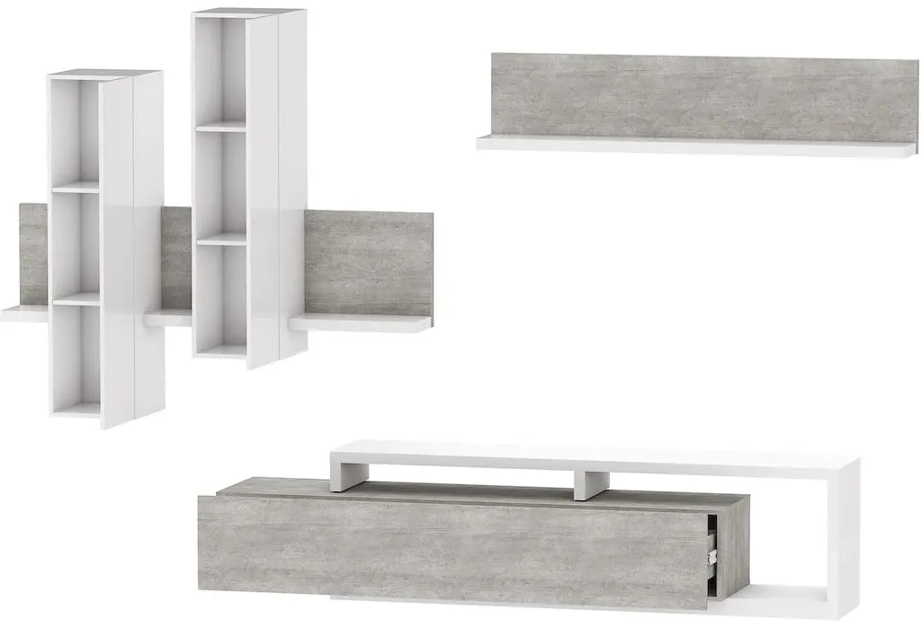 Гостиная Helvetia Bota №09 2.19м (White/Colorado Concrete)