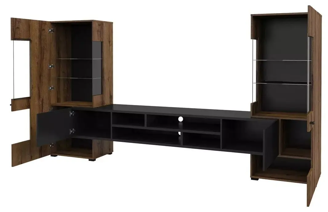 Гостиная Helvetia Coby №10 2.7м (Monastic Oak/Black)