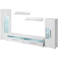 Гостиная Helvetia India №09 3м (White/White Gloss) Thumb