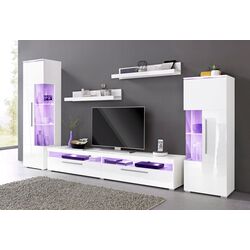 Гостиная Helvetia India №09 3м (White/White Gloss) Thumb