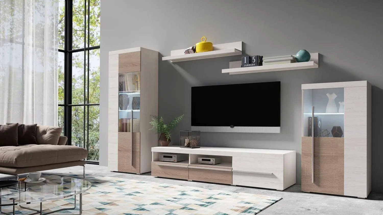 Living Helvetia Roger Nr.11 2.7m (Andersen Pine/Sonoma Oak Truffle) - 5