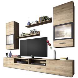 Гостиная Helvetia Sarah №09 2.1м (Sanremo Oak/Anthracite) Thumb