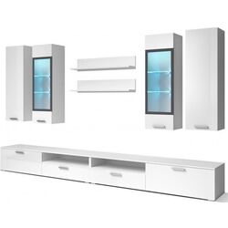 Living Helvetia Sarah Nr.10 2.8m (White Gloss/Black) Thumb