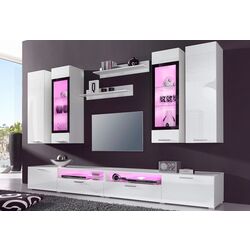 Living Helvetia Sarah Nr.10 2.8m (White Gloss/Black) Thumb