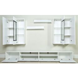 Living Helvetia Sarah Nr.10 2.8m (White Gloss/Black) Thumb