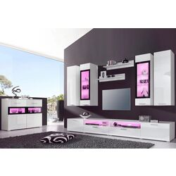 Living Helvetia Sarah Nr.10 2.8m (White Gloss/Black) Thumb