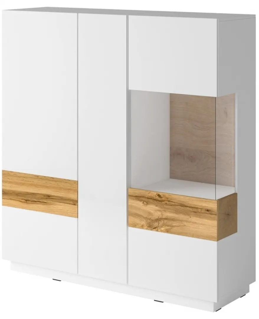 Living Helvetia Silke (White/White Gloss/Wotan Oak)