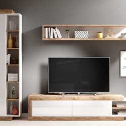 Гостиная Helvetia Sintra 1 (Samdal Oak/White/White Gloss)