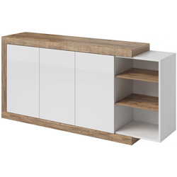 Гостиная Helvetia Sintra 2 (Samdal Oak/White/White Gloss) Thumb