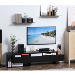 Living Homcom 839-416BK 180x33x42 cm (Black) Thumb