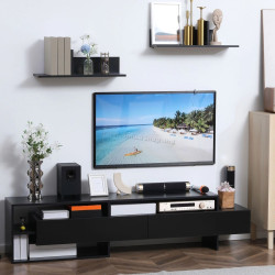 Living Homcom 839-416BK 180x33x42 cm (Black)