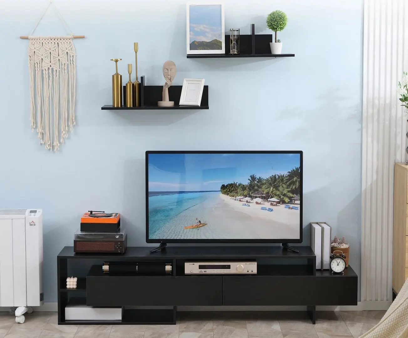 Living Homcom 839-416BK 180x33x42 cm (Black)