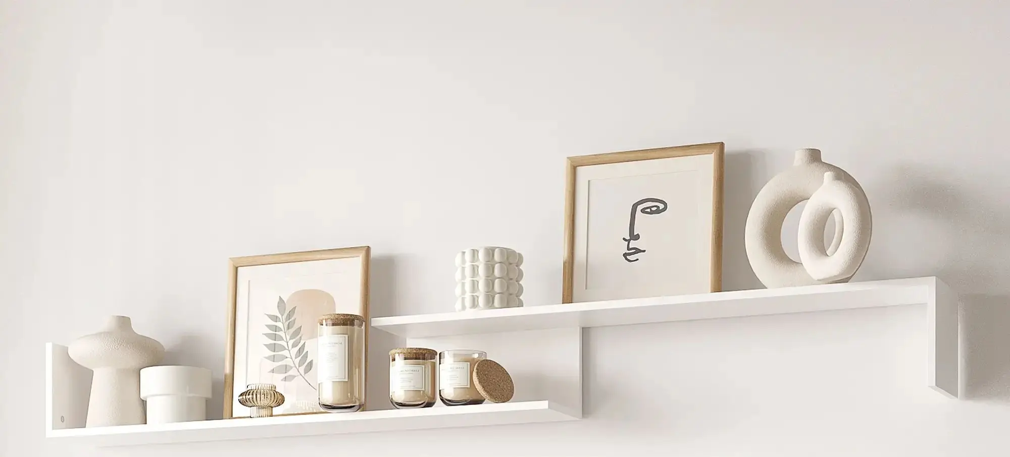 Гостиная Homcom 839-419MX 153x25x42 cm (White/Wood)