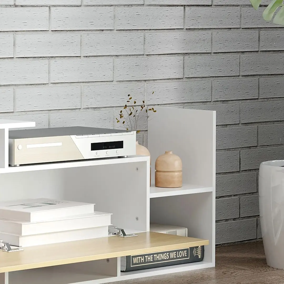 Гостиная Homcom 839-419MX 153x25x42 cm (White/Wood)