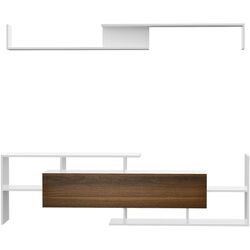 Living Homcom 839-419ND 153x25x42 cm (White/Brown) Thumb