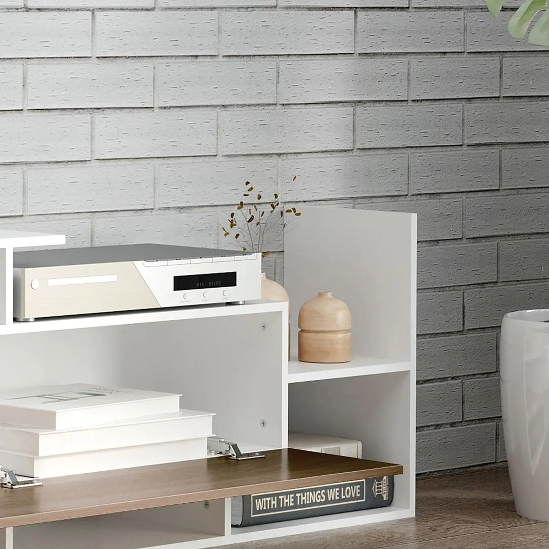 Living Homcom 839-419ND 153x25x42 cm (White/Brown)