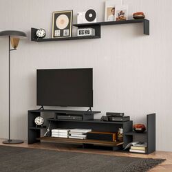 Living Homcom 839-419V01BK 153x25x42 cm (Black/Brown) Thumb